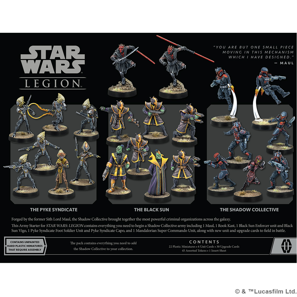 Star Wars : Legion - Shadow Collective Mercenary Starter Set